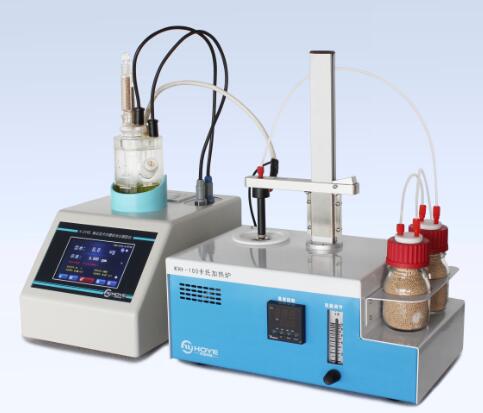 卡尔费休水分测定仪联用卡氏炉检测塑料粒子中的水分