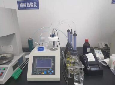 浙江安顺化纤购买我公司S-300全自动卡尔费休水分测定仪检测原料中的水分